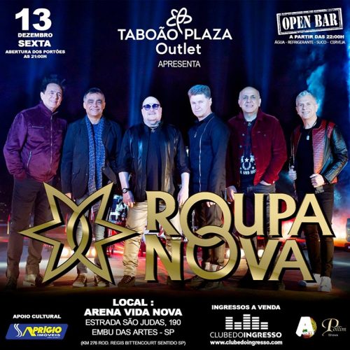 Show do ‘Roupa Nova’ muda de local devido à grande procura | Tô Na Midia