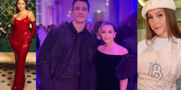 Carla Diaz desfila pelo tapete vermelho da première mundial de Bridgerton em Paris